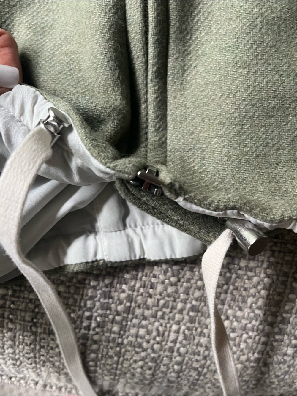 Renggli Green Anorak Hoodie with Drawstring - Picture 4 of 5